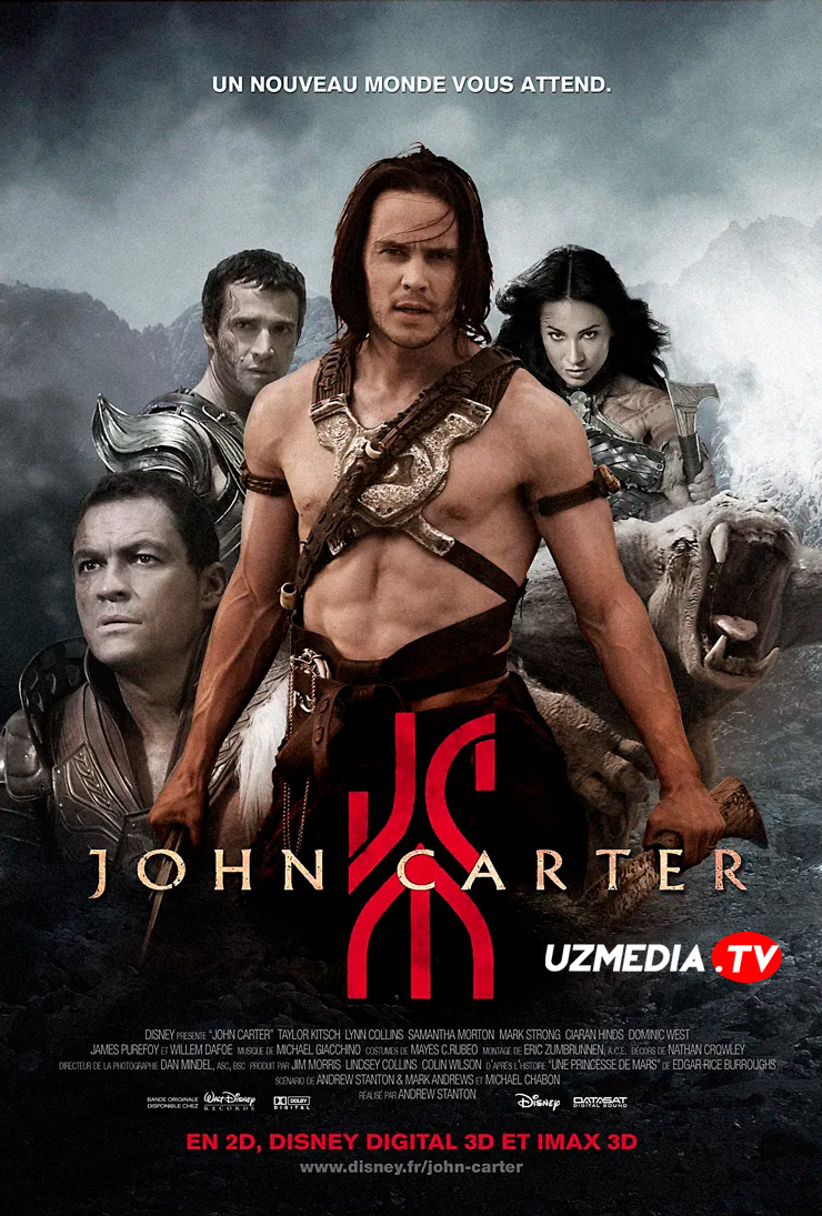 Jon Karter / John Carter Uzbek tilida O'zbekcha tarjima kino 2012 Full HD skachat