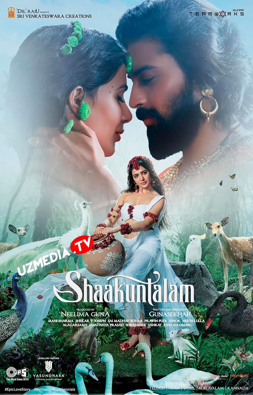 Shakuntala / Shaakuntalam Hind kino Uzbek tilida O'zbekcha 2023 tarjima kino Full HD tas-ix skachat