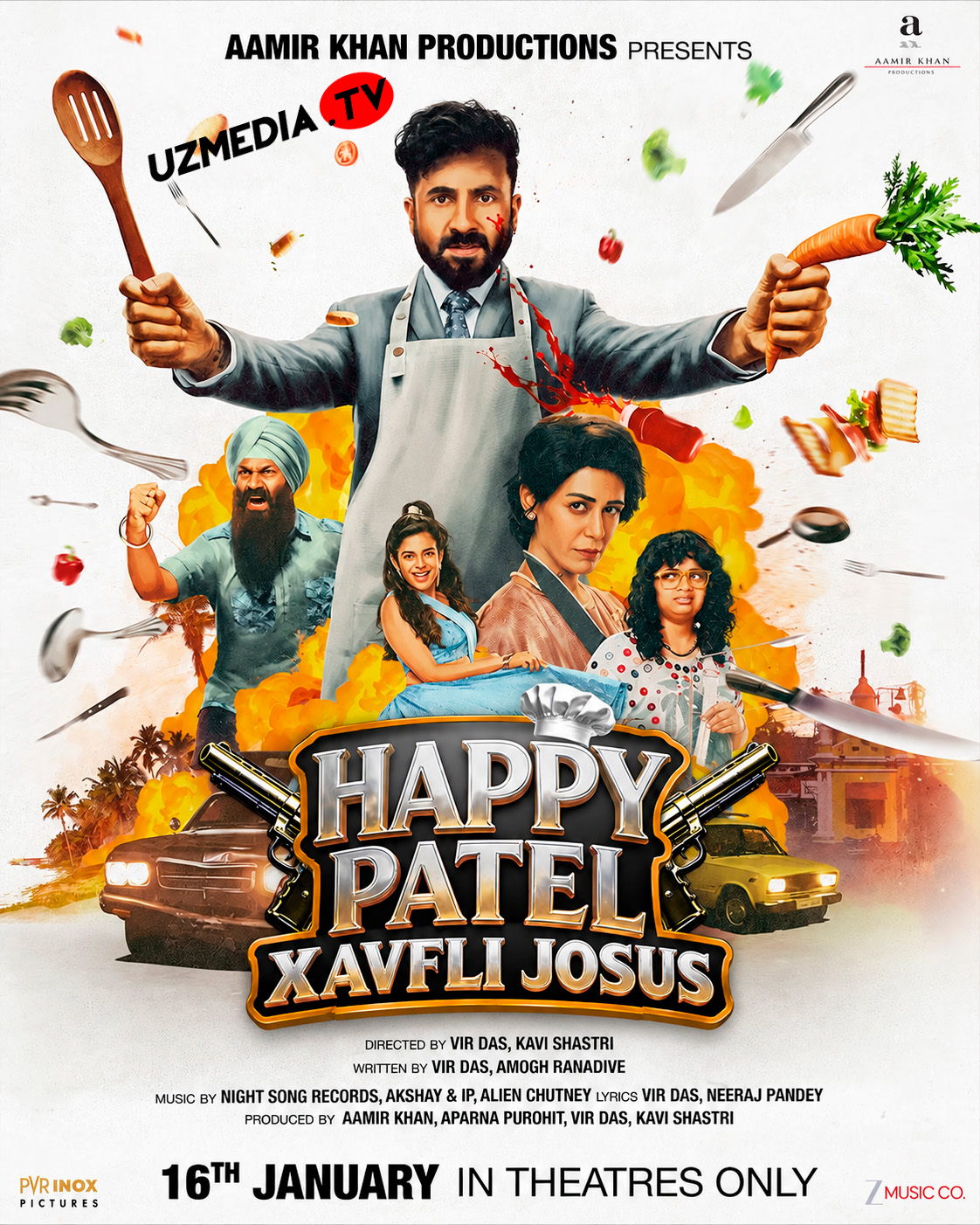 Happy Patel: Xavfli josus / Xeppi Patel: Xavfli detektiv Premyera Hind kino Uzbek tilida O'zbekcha 2026 tarjima kino Full HD tas-ix skachat